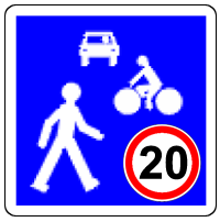 panneau zone de rencontre